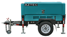Опрессовочный компрессор Aztec UDS185T-7 (на шасси)